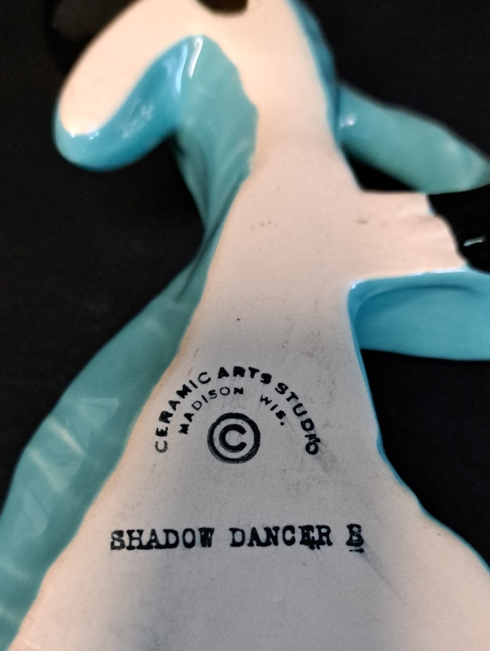Ceramic Arts Studio "Shadow Dancer B" Wall Hanging - Picture 2 of 4